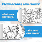 Coloring Cows for Kids product image 6 showing printed book details for screen-free reading and learning