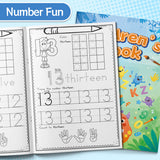 Children's Number Book: Trace Count Learn product image 6 showing printed book details for screen-free reading and learning