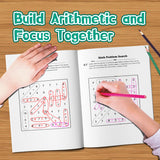 Kids arithmetic search workbook for hidden math problems and fluency