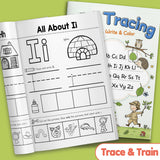 ABC tracing workbook for preschool literacy