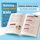 Raising Street-Smart Kids Safety and Life Skills Book product image 6 showing printed book details for screen-free reading and learning