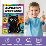 Children's alphabet activity book with coloring and matching pages