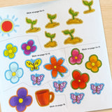 Daily Fun Stickers: My Garden product image 6 showing printed book details for screen-free reading and learning