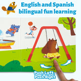 The Bear Is Here Peekaboo Board Book product image 6 showing printed book details for screen-free reading and learning