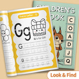 Trace letter workbook for early handwriting