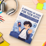 Growing-Up Guide for Teen Guys product image 10 showing printed book details for screen-free reading and learning