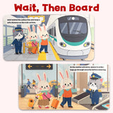 Fun Science Flip Book Train Interactive Picture Book for Kids product image 6 showing printed book details for screen-free reading and learning