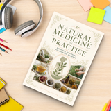 Study desk flat-lay with Natural Medicine in Practice paperback