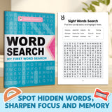 Word Search Puzzle Book: Hidden Words and Writing Practice product image 6 showing printed book details for screen-free reading and learning