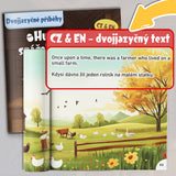 Ages 4-8 Czech-English story reader for screen-free fable time