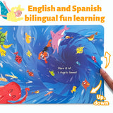 The Tiger Is Here Peekaboo Board Book product image 6 showing printed book details for screen-free reading and learning