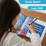 Ocean-Themed Maze: Underwater Paths product image 6 showing printed book details for screen-free reading and learning