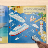 Smart Stickers: Transportation product image 6 showing printed book details for screen-free reading and learning