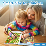 Kids Maze Activity Book, Brainy Mazes, Children’s Puzzle Adventure Book for Problem-Solving, Focus, and Visual Thinking Skills
