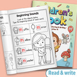 Color by Letter and Find and Color Workbook for Kids, Early Alphabet Activity Book with Letter Recognition, Beginning Sound Practice, Visual Search, and Fun Preschool Literacy Learning