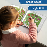 Tiny Explorers Maze Book 7: Space Paths product image 6 showing printed book details for screen-free reading and learning