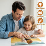 Ages 4-8 French-English story reader for screen-free fable time