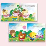Selected Fairy Tales 5-Book Set: Happy Hans, Pigs, Turnip, Bunny, and Match Girl product image 5 showing printed book details for screen-free reading and learning