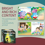 Selected Fairy Tales 5-Book Set: Pinocchio, Cat, Snow Child, Fox, and Wolf product image 6 showing printed book details for screen-free reading and learning