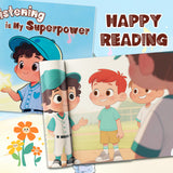 Listening Is My Superpower Communication Picture Book for Kids product image 5 showing printed book details for screen-free reading and learning