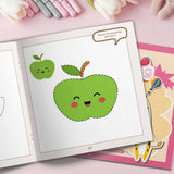 Beginner Coloring and Dot-to-Dot Activity Book for Kids product image 5 showing printed book details for screen-free reading and learning