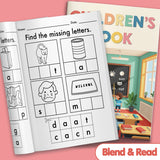 Color trace write and match workbook for kindergarten literacy