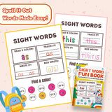 Sight Words Workbook: Read, Color, Trace, and Write product image 6 showing printed book details for screen-free reading and learning