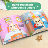 Early English Literacy Bunny 10-Book Set product image 6 showing printed book details for screen-free reading and learning