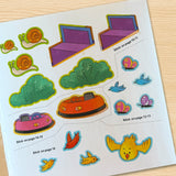 Daily Fun Stickers: At the Playground product image 6 showing printed book details for screen-free reading and learning