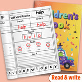 Kindergarten sight word practice book for early literacy