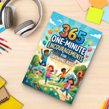 365 One-Minute Encouragements for Growing Kids product image 10 showing printed book details for screen-free reading and learning