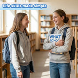 What School Doesn't Teach You for Kids Life Skills Book product image 7 showing printed book details for screen-free reading and learning