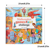Children's math puzzle activity book for counting and logic thinking