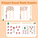Printed brain training math book for number practice and fun learning
