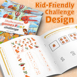 Ages 4-8 math puzzle book for screen-free problem-solving