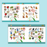 Printed thinking challenge workbook for focus practice