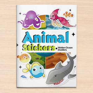 Animal Stickers Hidden Ocean Dwellers cover