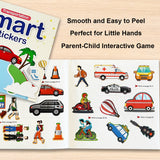 Smart Stickers: Transportation product image 7 showing printed book details for screen-free reading and learning
