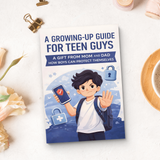 Growing-Up Guide for Teen Guys product image 11 showing printed book details for screen-free reading and learning