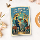 Le Tour du Monde en Quatre-Vingts Jours French Edition by Jules Verne product image 10 showing printed book details for screen-free reading and learning