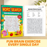 Animals Word Search Puzzle Book for Kids product image 7 showing printed book details for screen-free reading and learning
