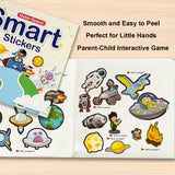 Smart Stickers: Outer Space product image 7 showing printed book details for screen-free reading and learning