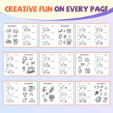 How to Draw Anything for Kids 4-Book Set, Easy Step by Step Drawing Activity Books for Children, Cute Doodle and Sketch Practice Collection