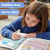 Letter Tracing Workbook: Dot to Write product image 6 showing printed book details for screen-free reading and learning
