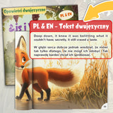 The Fox and the Grapes Polish-English Fable Book product image 6 showing printed book details for screen-free reading and learning