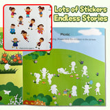 Kids Sticker Matching Book: Animal Scene Play product image 6 showing printed book details for screen-free reading and learning