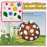 Creative Sticker Art Book: Mushroom Scene Builder product image 6 showing printed book details for screen-free reading and learning