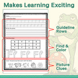 My Alphabet Workbook: Basic Writing Skills product image 6 showing printed book details for screen-free reading and learning
