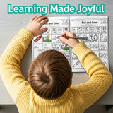 Roll and Color CVC Word Families product image 7 showing printed book details for screen-free reading and learning