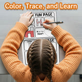Trace & Color A-Z Letters product image 7 showing printed book details for screen-free reading and learning